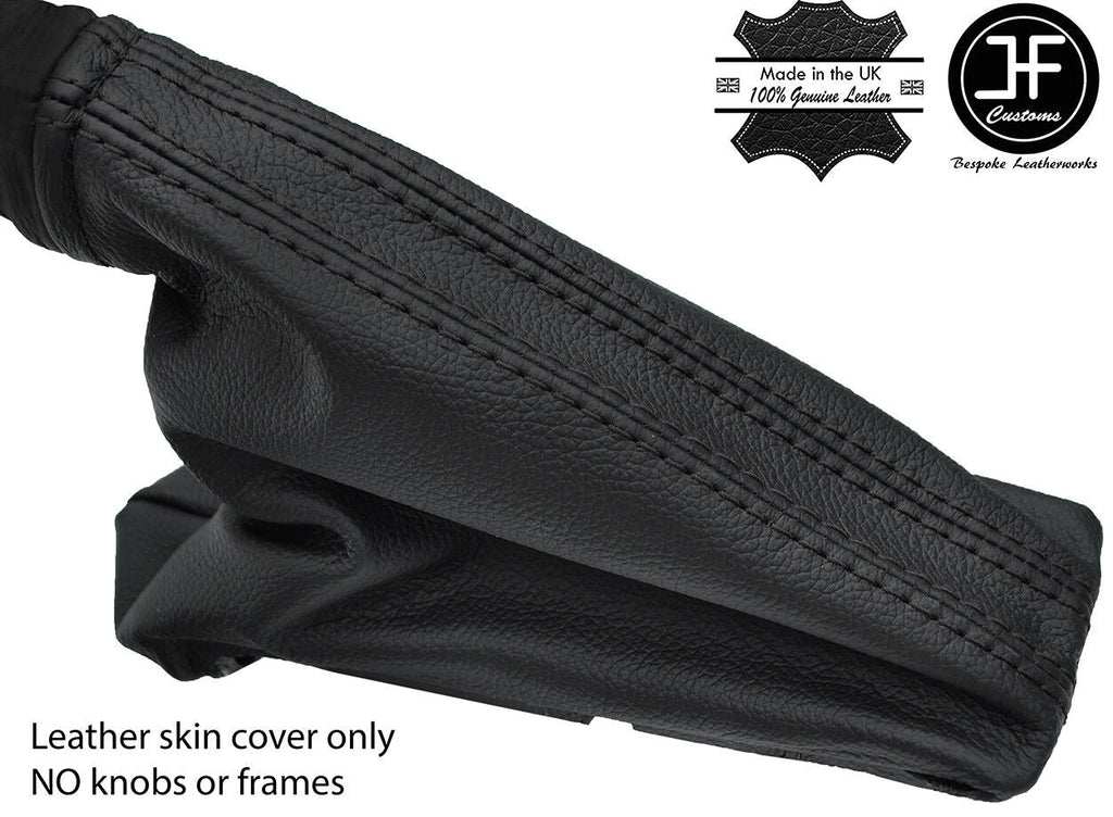 BLACK STITCH TOP GRAIN LEATHER HANDBRAKE GAITER FITS VAUXHALL OPEL ADAM 12-18