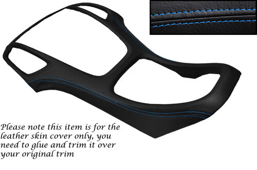 BLUE STITCH CENTRE DASH SKIN COVER FITS VAUXHALL OPEL HOLDEN ASTRA J MK6 09-14