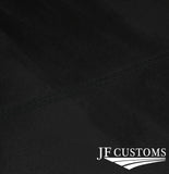 BLACK STITCH MANUAL SUEDE GEAR GAITER COVER+PLASTIC FRAME FOR AUDI Q2 16-22