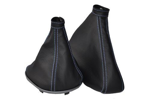 FITS ALFA ROMEO BRERA GEAR HANDBRAKE GAITER blue stitch CUSTOM NEW MADE IN UK