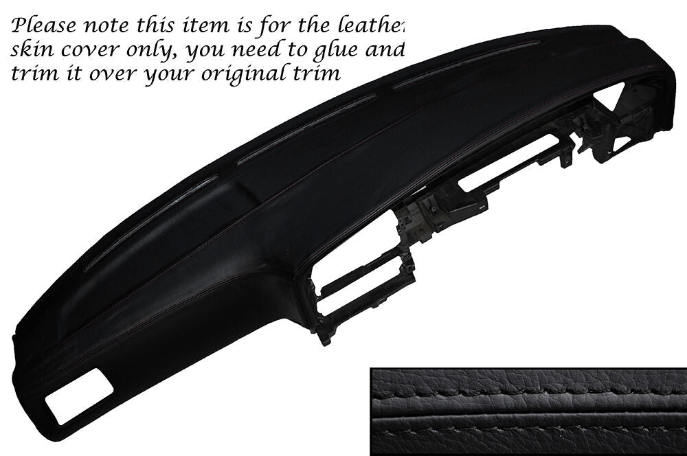 BLACK STITCH DASH DASHBOARD LEATHER COVER FITS TOYOTA HILUX 4 RUNNER 89-95