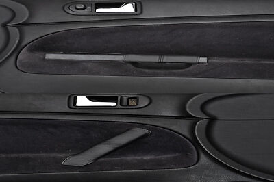 black stitch FITS VW PASSAT 97-05 2X FRONT DOOR HANDLE LEATHER COVERS CUSTOM NEW