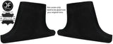 BLACK STITCH 2X LOWER B PILLAR SUEDE COVERS FITS MERCEDES W202 C CLASS 93-00