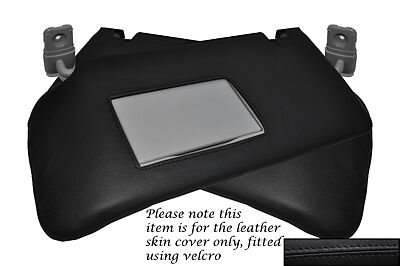 BLACK STITCH FITS NISSAN NAVARA D40 PATHFINDER R51 05-13 2X SUN VISOR COVERS