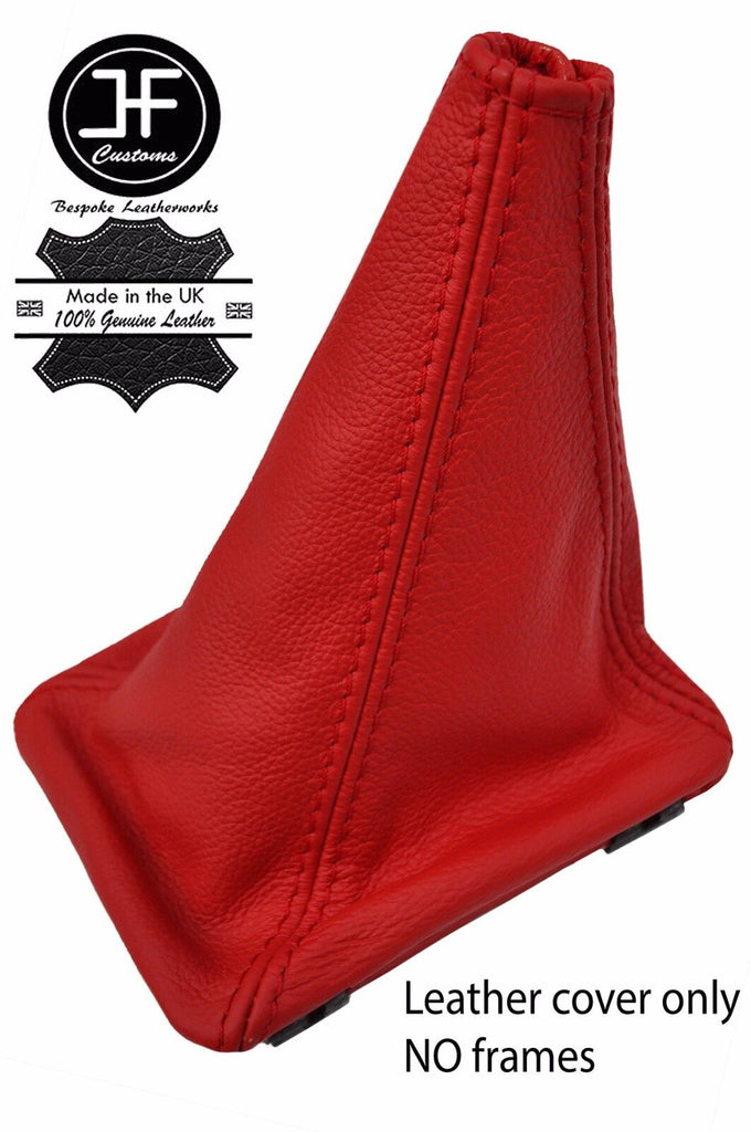 RED TOP GRAIN REAL LEATHER GEAR GAITER FITS VW GOLF MK1 RABBIT JETTA CABRIO