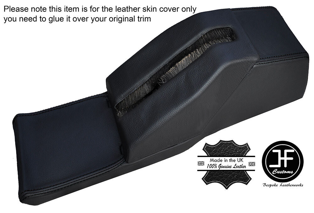 BLACK STITCH CONSOLE ELECTRIC SEATS HANDBRAKE HOUSING LEATHER COVER FITS BMW E28
