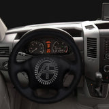 FITS SPRINTER 06-13 LUXURY LEATHER STEERING WHEEL COVER CUSTOM NEW MADE IN UK