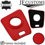 RED LEATHER SMG AUTOMATIC GEAR SURROUND TRIMS FOR BMW E46 99-05 CUSTOM NEW