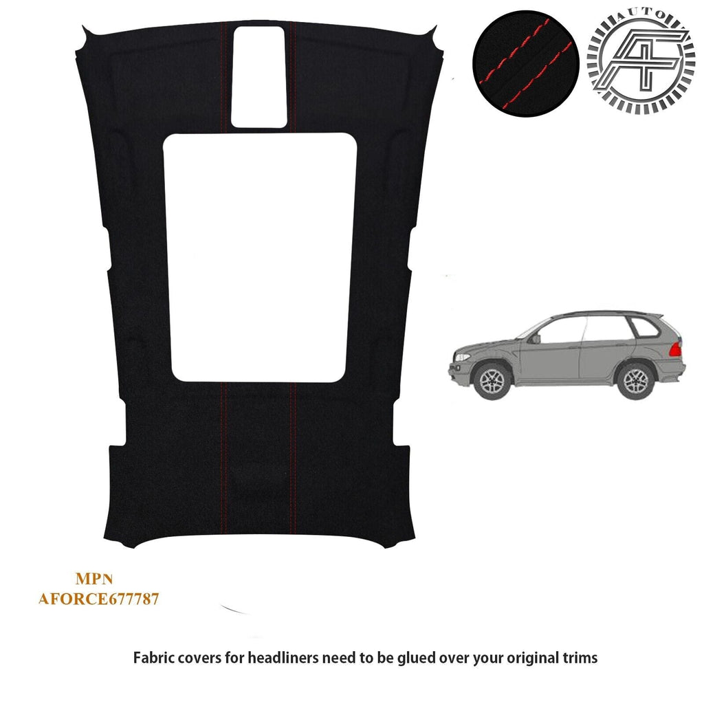 LUXE SUEDE CUSTOM HEADLINER COVER FITS BMW X5 E53 2000-2006