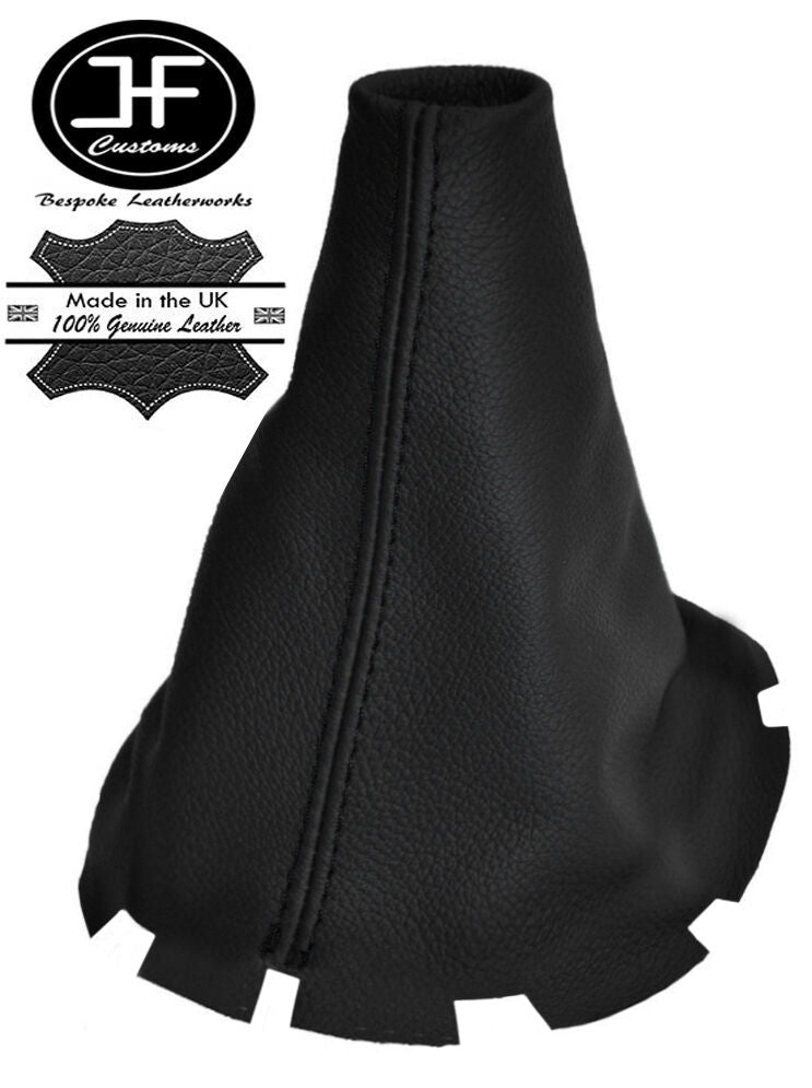 BLACK STITCHING LEATHER GEAR STICK GAITER FITS MAZDA 2 DEMIO 2002-2007