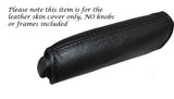BLACK STITCH HANDBRAKE HANDLE LEATHER SKIN COVER FITS ALFA ROMEO MITO 08-14