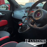 FITS HONDA CIVIC TYPE R 2006-2013 D RED & BLACK LEATHER SCREW-ON GEAR KNOB