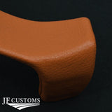 FOR MASERATI LEVANTE ORANGE LEATHER COVERED UPPER STEERING COLUMN TRIM + FRAME