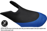 BLACK R BLUE CUSTOM FOR SEADOO 02-06 GTX DI 4-TEC FRONT VINYL SEAT COVER + STRAP