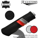 BLACK STITCH SPORT STRIPE LEATHER HANDBRAKE HANDLE COVER FITS AUDI A3 8P 04-12