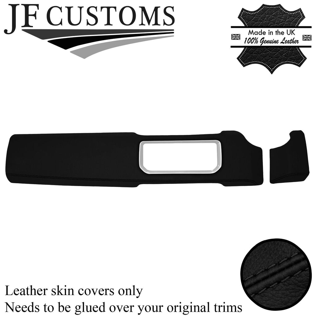 BLACK STITCH LEATHER 2X FRONT DASH TRIM COVERS FOR RANGE ROVER SPORT L494 13-21