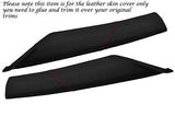 RED STITCH FITS MAZDA RX8 03-12 2X WINDSCREEN PILLAR LEATHER SKIN COVERS ONLY
