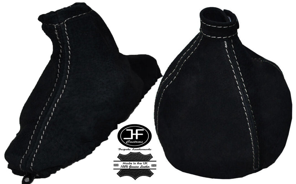 GREY STITCH FITS ALFA ROMEO 159 2005-2011 REAL SUEDE GEAR GAITER HANDBRAKE