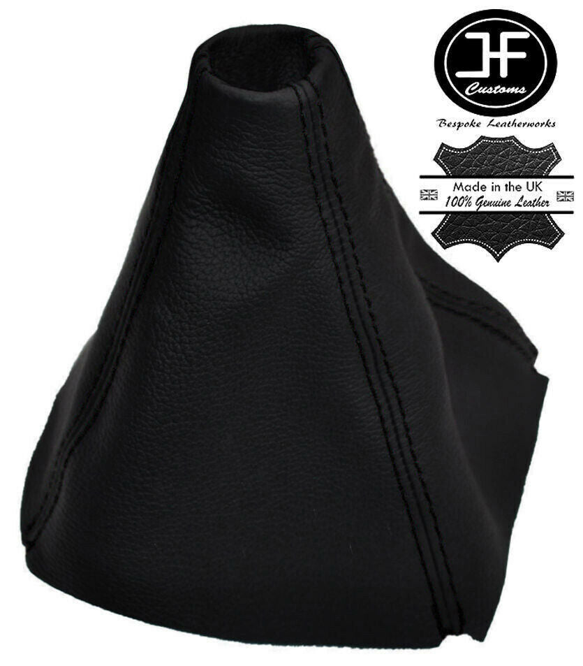 BLACK STITCH REAL LEATHER GEAR STICK GAITER FITS VOLVO 850 1991-1997 CUSTOM NEW