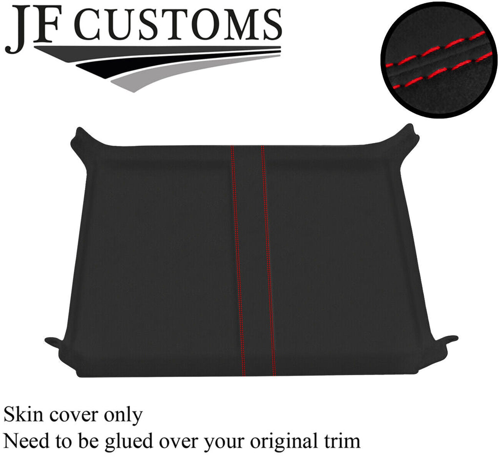 RED STITCH MID ROOF HEADLINING LUXE SUEDE COVER FOR LAND ROVER DEFENDER 110 SW