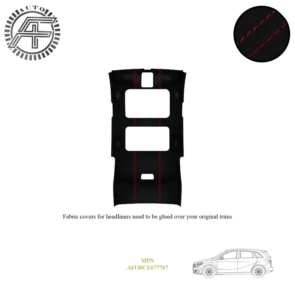 LUXE SUEDE HEADLINER COVER FOR MERCEDES B-CLASS 5 DOOR HATCH + SUNROOF 2011-2018