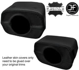 BLACK STITCH STEERING SHROUD COLUMN LEATHER COVER FOR MAZDA MX5 MK1 MIATA 90-97