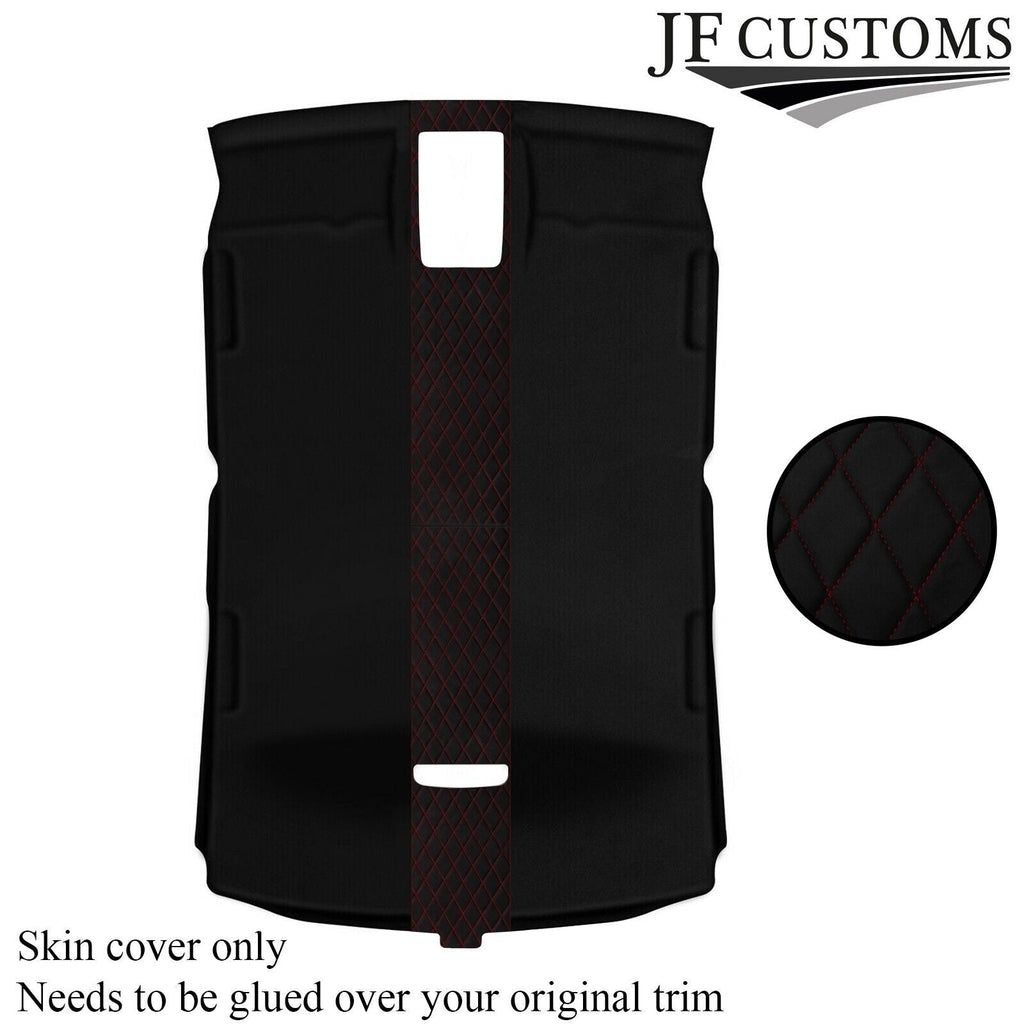 DSG2 DARK RED STITCH LUXE SUEDE HEADLINER COVER FOR AUDI A4 B7 04-09 SALOON