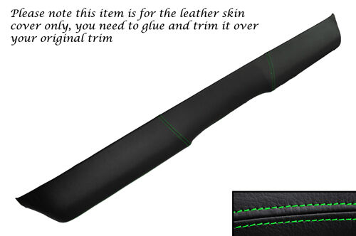 GREEN STITCH FITS FORD CORTINA MK2 TOP DASH DASHBOARD LEATHER SKIN COVER