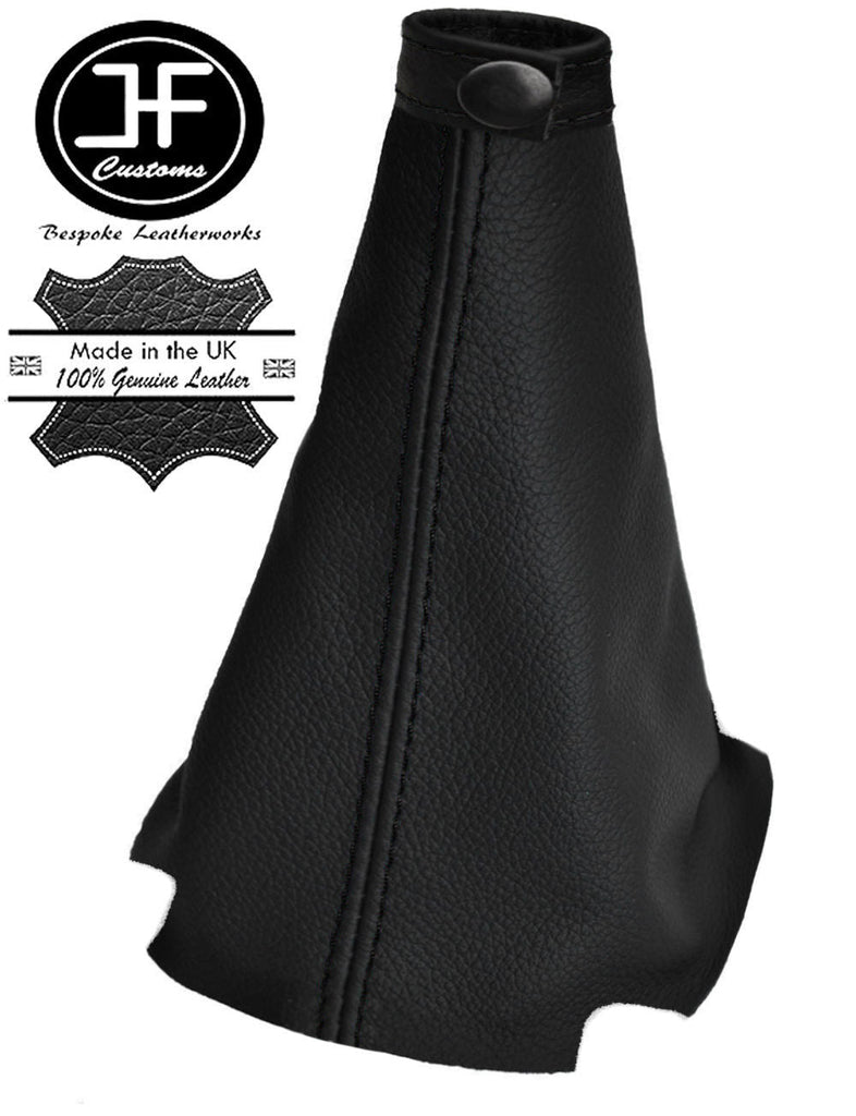 BLACK STITCH REAL LEATHER GEAR GAITER COVER FITS KIA SEDONA CARNIVAL 06-14