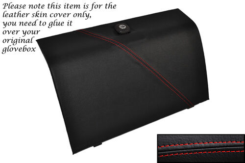 RED STITCHING FITS TRIUMPH TR7 TR8 GLOVE BOX LID REAL LEATHER SKIN COVER ONLY