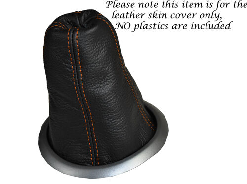 ORANGE STITCHING LEATHER GEAR GAITER COVER FITS SUZUKI SX4 2006-2013 CUSTOM NEW