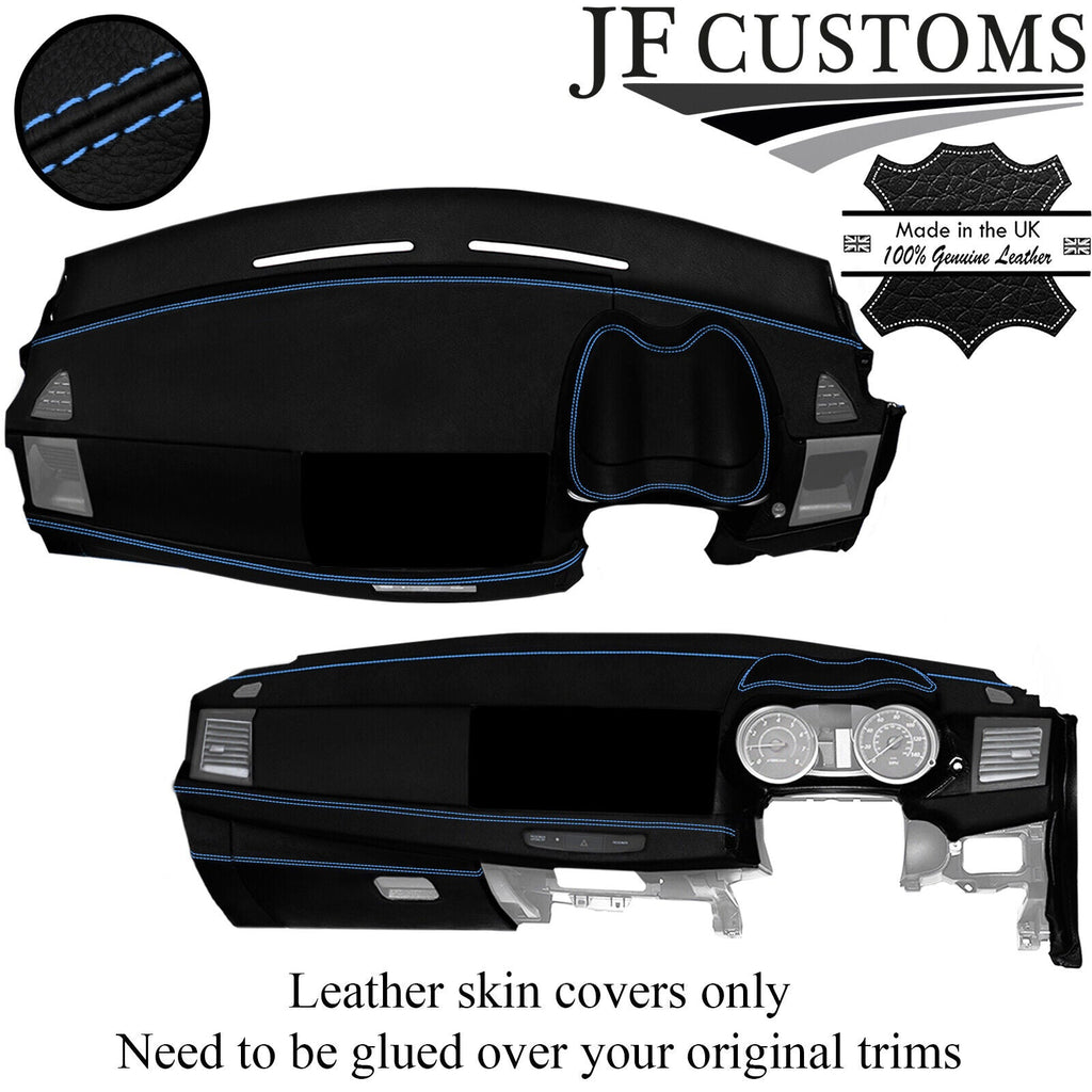 L BLUE STITCH LEATHER DASH DASHBOARD COVER FITS MITSUBISHI LANCER EVO X 10