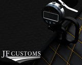 YELLOW  DIAMOND VINYL 4XTAILORED FLOOR CARPET FOR GOLF MK6 CONVERTIBLE 09-14 JF1