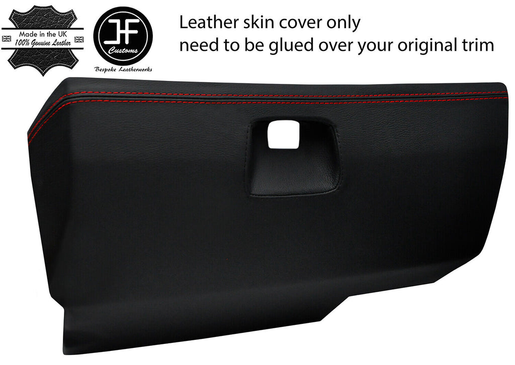 RED STITCH LEATHER GLOVE BOX LID LEATHER COVER FITS BMW 5 SERIES E28 81-87