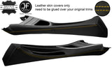 YELLOW STITCH CENTRE CONSOLE TUNNEL REAL LEATHER COVER FOR BMW 1 E81 E82 E87 E88
