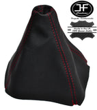 RED STITCHING MANUAL LEATHER GEAR STICK GAITER FOR VOLVO S40 V40 2000-2004