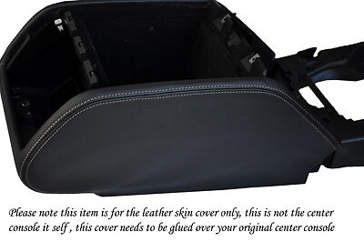 grey stitching FITS RANGE ROVER P38 94-02 CENTER CONSOLE LEATHER SKIN COVER ONLY