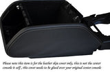 grey stitching FITS RANGE ROVER P38 94-02 CENTER CONSOLE LEATHER SKIN COVER ONLY