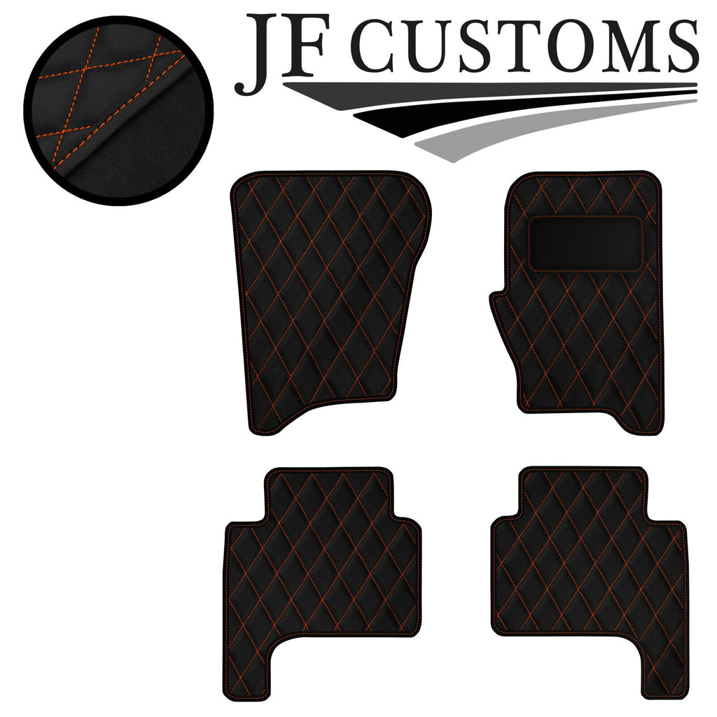 ORANGE DIAMOND VINYL 4X TAILORED FLOOR CARPETS FOR RANGE ROVER SPORT 05-09 JF1