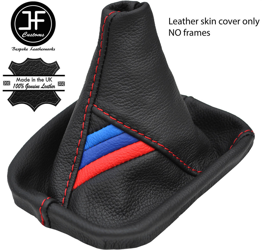 RED STITCH TRI STRIPE TOP GRAIN LEATHER GEAR FITS BMW Z3 1995-2004 CUSTOM NEW