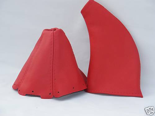 FITS MAZDA MX5 MK1 90-97 GENUINE LEATHER GEAR&HANDBRAKE GAITER CUSTOM NEW