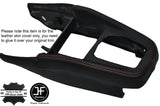 ORANGE STICH CONSOLE GEAR SURROUND LEATHER COVER FITS VW GOLF MK4 IV JETTA 98-05