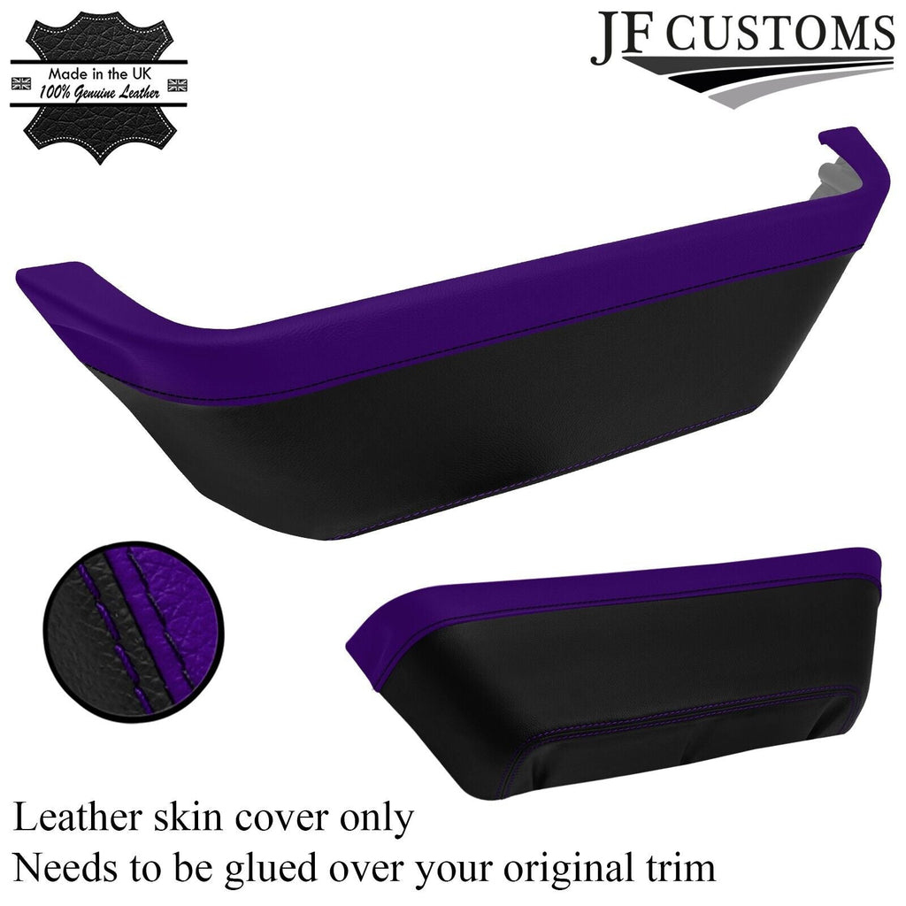 PURPLE & BLACK DOOR POCKET TRIM LEATHER COVER FITS FORD TRANSIT MK7 06-14