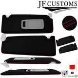 RED STITCH LEATHER & LUXE SUEDE COVERS FOR BMW F30 11-19 SALOON TOP RECOVERY KIT