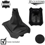 BLACK LEATHER GEAR GAITER+SURROUND COVER+PLASTIC FRAMES FOR JEEP RENEGADE 14-19