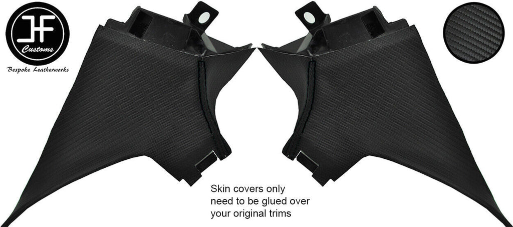 BLACK STITCH 2X QUARTER C PILLAR CARBON VINYL COVER FOR TOYOTA GT86 SUBARU BRZ