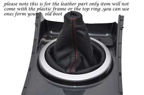 RED STITCHING FITS MAZDA CX-7 CX7 2007-2013 LEATHER GEAR GAITER ONLY CUSTOM NEW