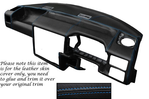 BLUE STITCH FITS VW T4 TRANSPORTER CARAVELLE CAMPER DASH DASHBOARD LTHR COVER