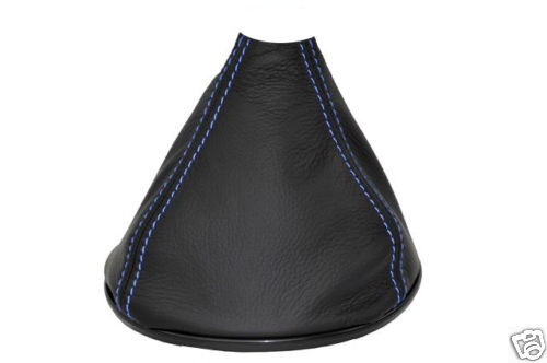 FITS MAZDA RX8 03+ GEAR GAITER COVER BOOT LEATHER L BLUE ST CUSTOM NEW