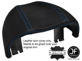 BLUE STITCH REAL LEATHER SPEEDO GAUGE HOOD COVER FITS LOTUS ELISE S2 2002-2007